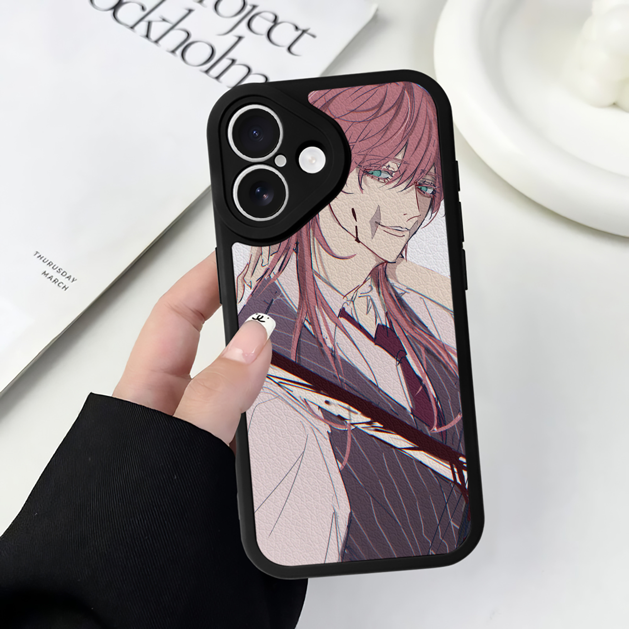 （画像用） 東京リベンジャーズ Tokyo Revengers 【iPhone 16シリーズ対応】シリコンスマホケース（レザー調） 材質：シリコン